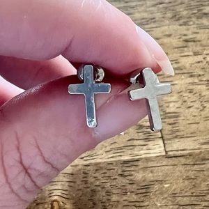 Cross Stud Earrings